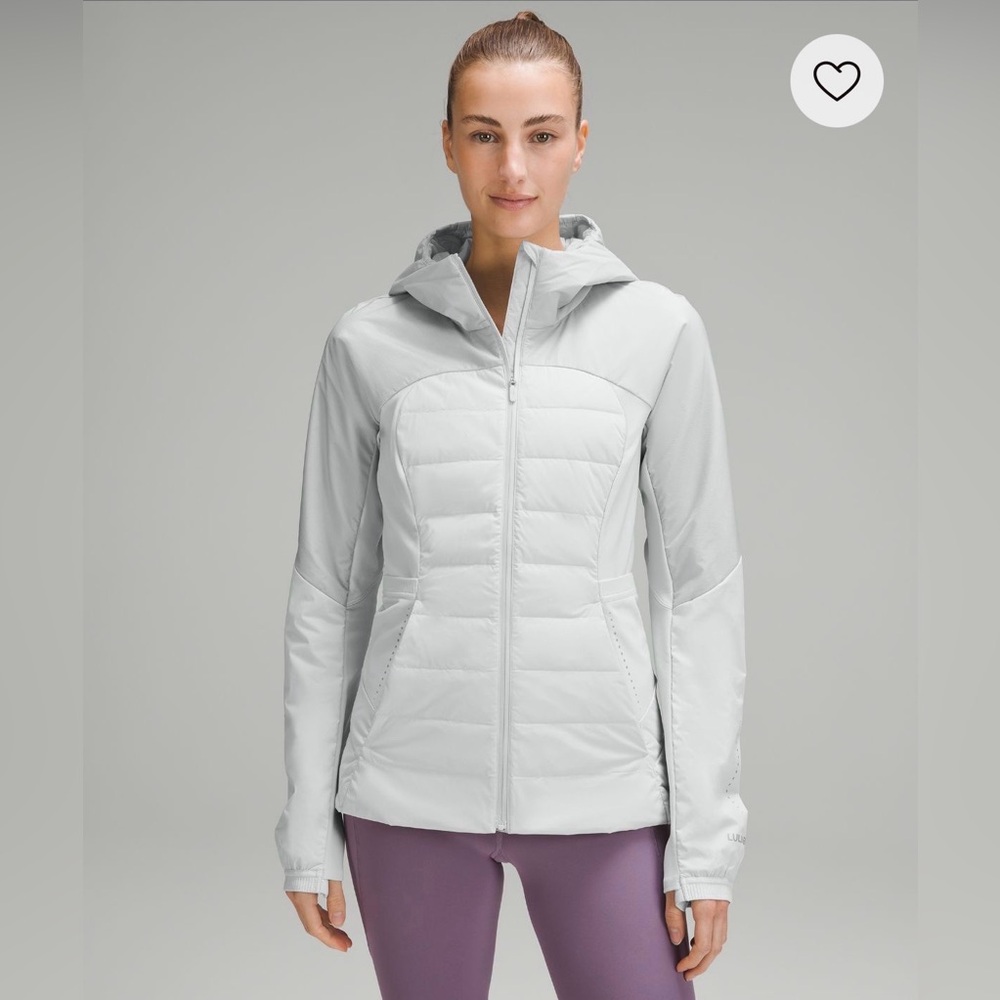 EUC Lululemon Down for it All Jacket - Size 20 in Vapor (light grey)